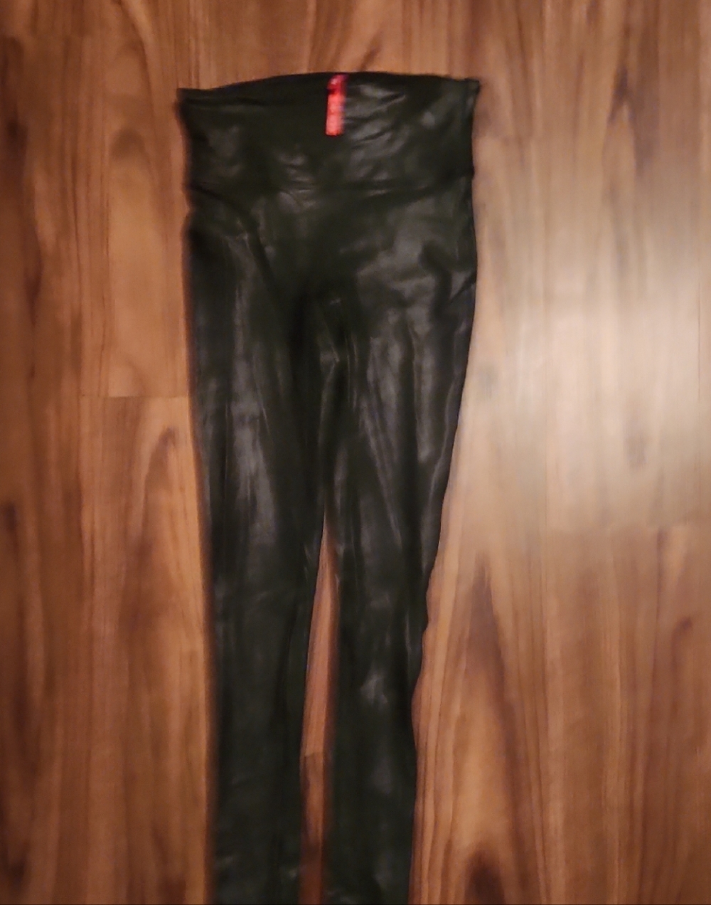 NWOT Spanx Black Faux Leather High-Waist Leggings